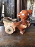 画像5: Vintage Ceramic Baby Planter Brown Bear (M962) 