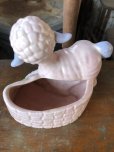 画像9: Vintage Ceramic Baby Planter Lamb Sheep (M963) 