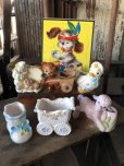 画像14: Vintage Ceramic Baby Planter Clown and Puppy (M965) 