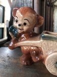 画像8: Vintage Ceramic Baby Planter Brown Bear (M962) 