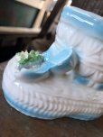 画像10: Vintage Ceramic Baby Planter Baby Bootie (M964) 