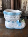 画像5: Vintage Ceramic Baby Planter Baby Bootie (M964) 