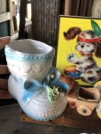 画像12: Vintage Ceramic Baby Planter Baby Bootie (M964) 