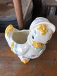 画像10: Vintage Ceramic Baby Planter Mother Goose Duck (M966) 