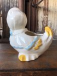 画像4: Vintage Ceramic Baby Planter Mother Goose Duck (M966) 