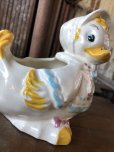 画像8: Vintage Ceramic Baby Planter Mother Goose Duck (M966) 