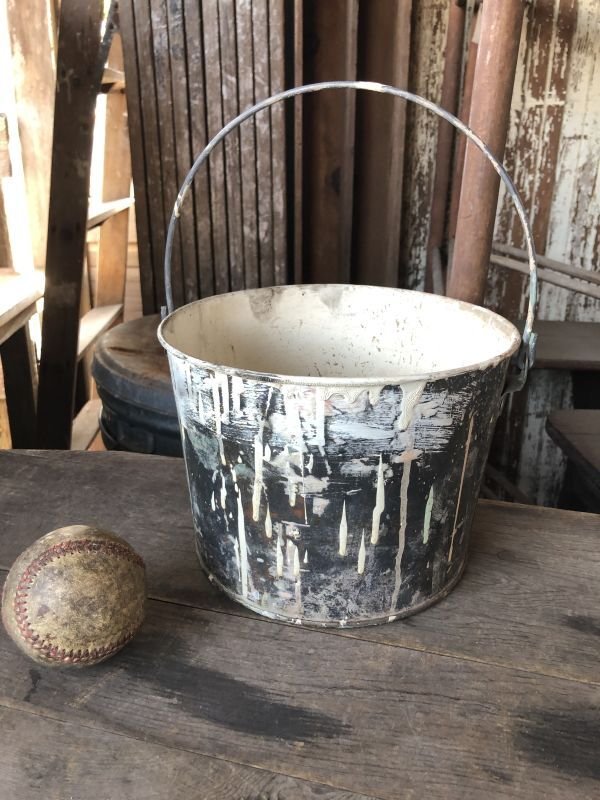 画像1: Vintage Paint Bucket Pail (M975)