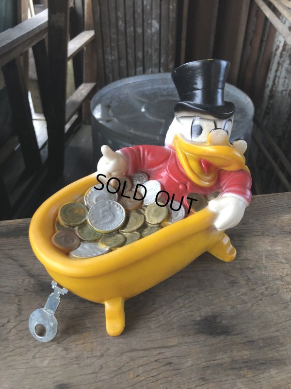 画像1: 80s Tpesor Uerag Disney Scrooge McDuck Coin Bank (M982) 