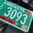 画像2: 70s Vintage American License Number Plate / KANSAS RH 3093 (M872) (2)