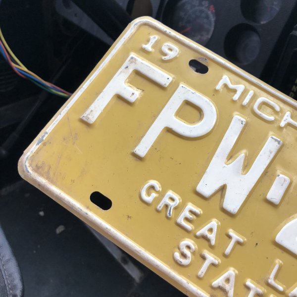 画像2: 70s Vintage American License Number Plate / MICHIGAN FPW-227 (M859)