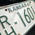 画像2: 60s Vintage American License Number Plate / KANSAS RH-1601 (M877) (2)