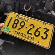 画像1: 70s Vintage American License Number Plate / MAINE 189-263 (M857) (1)