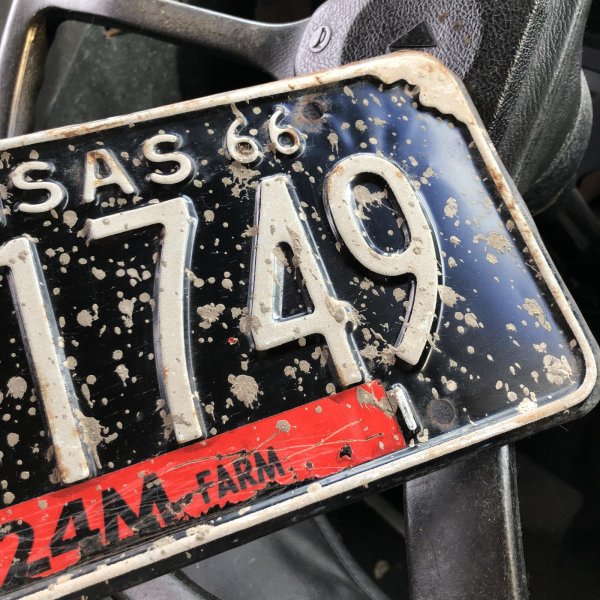 画像3: 60s Vintage American License Number Plate / KANSAS RH 1749 (M875)