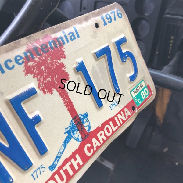 画像2: 70s Vintage Canada License Number Plate / SOUTH CAROLINA VNF 175 (M850)