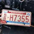 画像1: 70s Vintage American License Number Plate / NEBRASKA 59-H7355 (M878) (1)