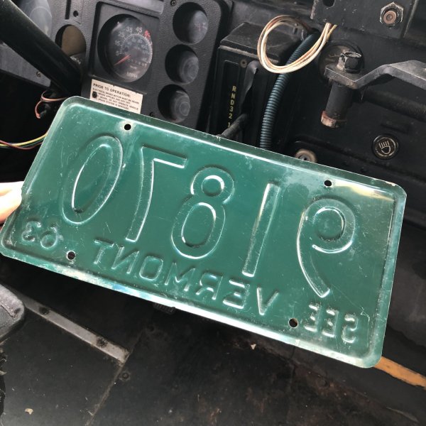 画像2: 60s Vintage American License Number Plate / VERMONT 91870 (M864)