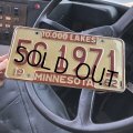 60s Vintage American License Number Plate / MINNESOTA 5C 1971 (M869)