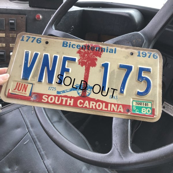 画像1: 70s Vintage Canada License Number Plate / SOUTH CAROLINA VNF 175 (M850)