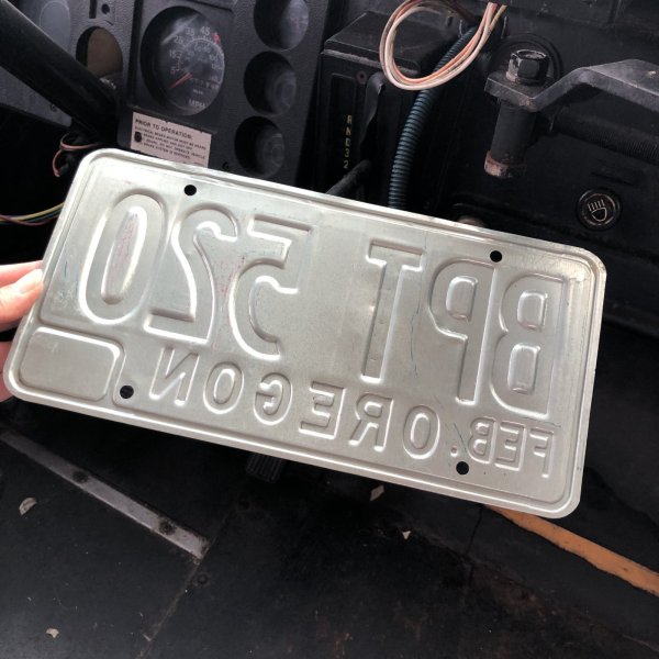 画像2: 80s Vintage American License Number Plate / OREGON BPT 520 (M856)