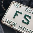 画像2: 60s Vintage American License Number Plate / NEW HAMPSHIRE FS 3 (M865) (2)