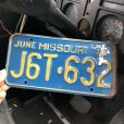 画像1: 70s Vintage American License Number Plate / MISSOURI J6T-632 (M873) (1)