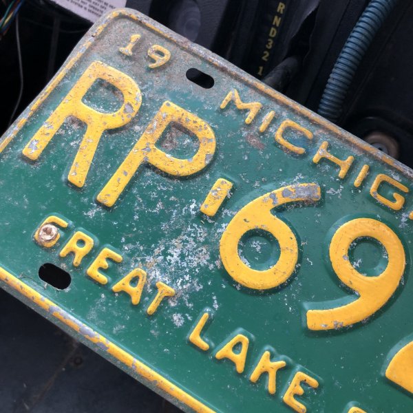 画像3: 60s Vintage American License Number Plate / MICHIGAN RP-6928 (M866)