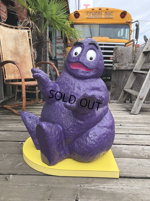 画像1: Vintage SETMAKERS McDonald's U.S.A Grimace Playland Statue Hard to Find ☆ (M995) 