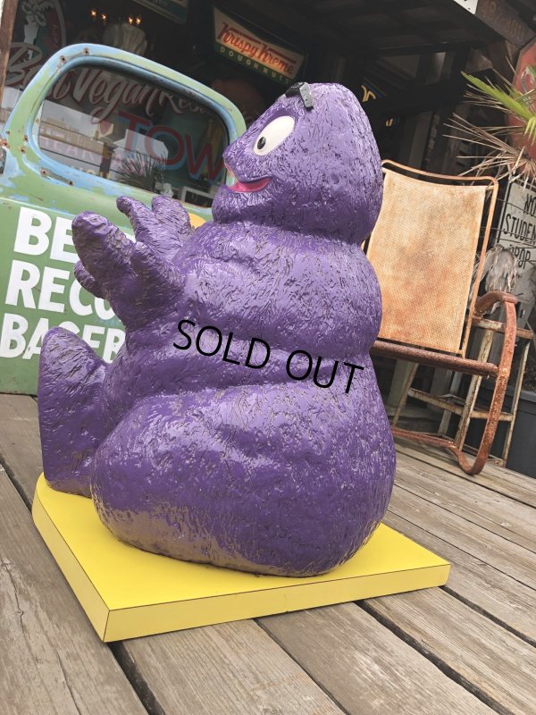 画像2: Vintage SETMAKERS McDonald's U.S.A Grimace Playland Statue Hard to Find ☆ (M995) 