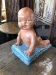 画像5: Vintage Chalkware Piano Baby Figurine (M996) 