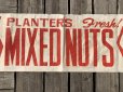 画像6: Vintage Advertising Planters Peanuts Store Display Cloth Banner Sign (M998) 