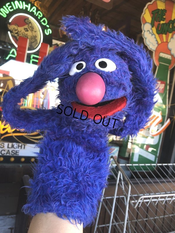 画像1: 70s Vintage Sesame Street Grover Hand Puppet (R011) 