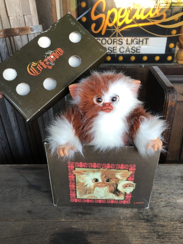 画像1: 90s Vitage Quiron GREMLiNS Gizmo Plush Doll W/Box (R012) 