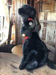 画像4: Vintage Giant Black Standing Poodle Plush Stuffed Toy Doll (R017) 