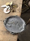 Vintage Souvenir Metal Tray Ashtray Vatican Ricordo di Roma (R030)