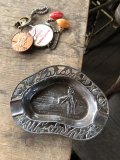 Vintage Souvenir Metal Tray Ashtray LONE BANDIT TRADING POST (R034)