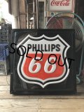  Vintage Phillips 66 Gas Station Advertising Lighted Sign (R044)