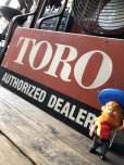 画像6: Vintage Toro Authorized Dealer Store Display Double Side Metal Sign (R048)