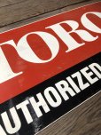 画像15: Vintage Toro Authorized Dealer Store Display Double Side Metal Sign (R048)