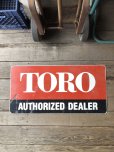 画像13: Vintage Toro Authorized Dealer Store Display Double Side Metal Sign (R048)