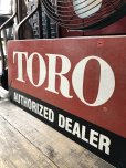 画像10: Vintage Toro Authorized Dealer Store Display Double Side Metal Sign (R048)