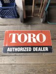 画像17: Vintage Toro Authorized Dealer Store Display Double Side Metal Sign (R048)