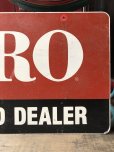 画像11: Vintage Toro Authorized Dealer Store Display Double Side Metal Sign (R048)