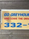 画像7: Vintage Greyhound Lines Inc Advertising Greyhound Bus Display Sign (R049)