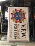 画像11: 【店舗引き取り限定】Vintage VFW VETERANS OF FOREIGN WARS OF THE UNITED STATES Sign (R053)