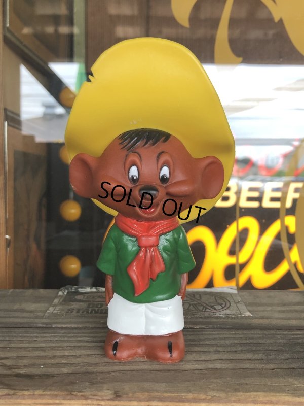 画像1: 70s Vintage Speedy Gonzales R.DAKIN Vinyl Doll (R071) 