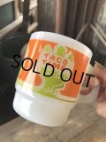 〜70s Vintage Fire King TACO TIME Mug (R074) 