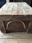 画像27: 20s Antique Wooden Crate with Rope Handles Huge! THE MILLER LOOK CO (R076) 