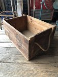 画像7: 20s Antique Wooden Crate with Rope Handles Huge! THE MILLER LOOK CO (R076) 