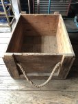 画像8: 20s Antique Wooden Crate with Rope Handles Huge! THE MILLER LOOK CO (R076) 