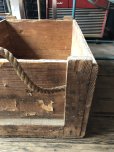 画像13: 20s Antique Wooden Crate with Rope Handles Huge! THE MILLER LOOK CO (R076) 